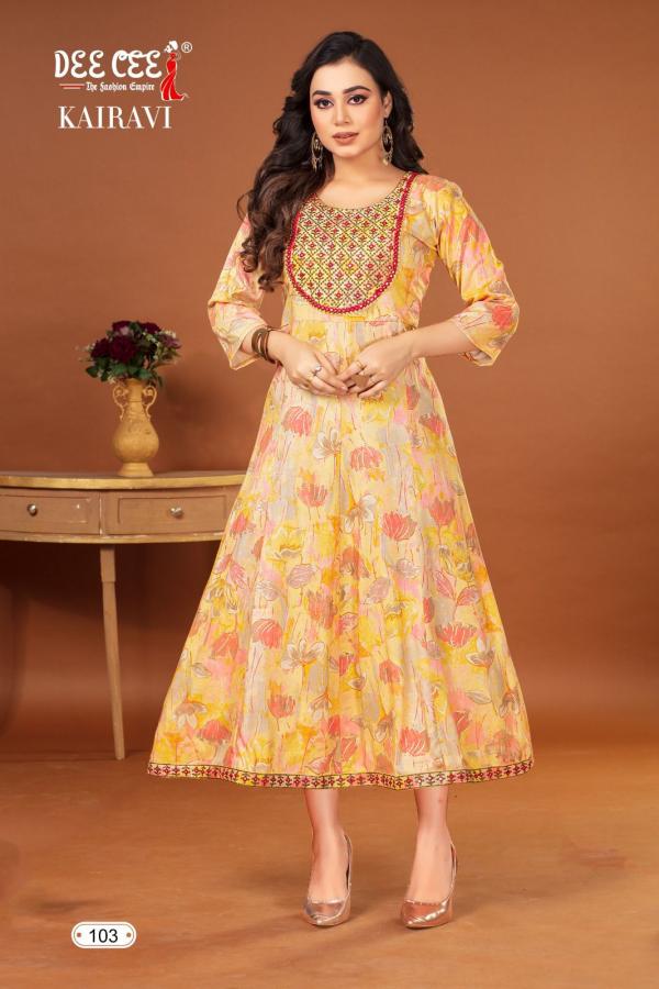 Deecee Kairavi Vol 1 Long Anarkali Kurti Collection